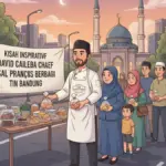 Kisah Inspiratif David Caileba Chaef Asal Perancis Berbagi Takjil dengan Warga Sekitar Di Bandung.