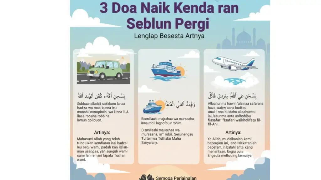 3 Doa Naik Kendaraan Sebelum Pergi: Lengkap Beserta Artinya