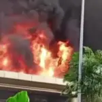 Kebakaran Hebat Melanda Mall di Jalan Alternatif Cibubur, Kota Bekasi