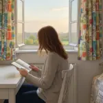 ILUSTRASI - Seorang wanita sedang membaca buku di kamar