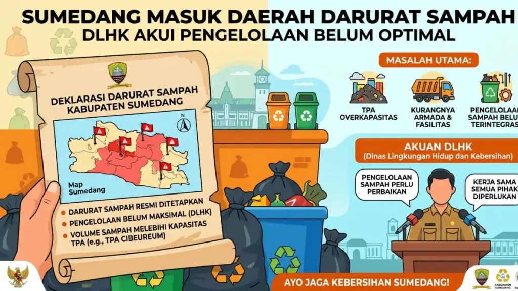 Sumedang Masuk Daerah Darurat Sampah, DLHK Akui Pengelolaan Belum Optimal