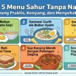 5 Menu Sahur Tanpa Nasi yang Praktis, Kenyang, dan Menyehatkan