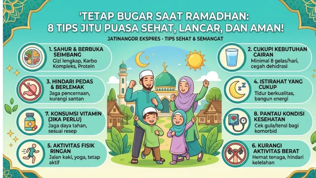Tetap Bugar saat Ramadhan : 8 Tips Jitu Puasa Sehat, Lancar, dan Aman!