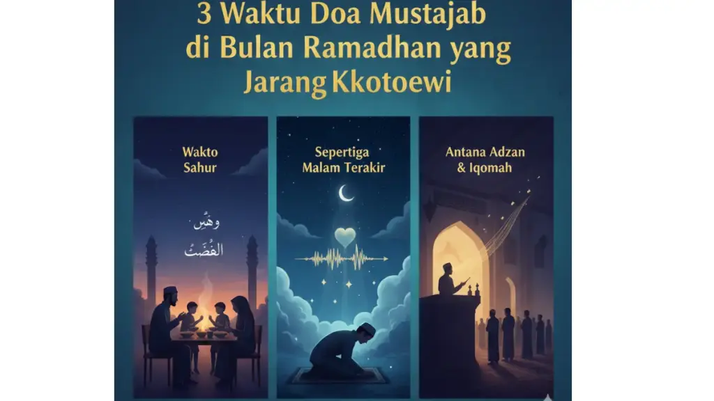3 Waktu Doa Mustajab di Bulan Ramadhan yang Jarang Diketahui