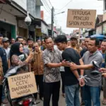 Terekam CCTV dan Viral, Terduga Pencuri Spion Motor di Cimanggung Diamankan Warga