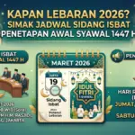 Kapan Lebaran 2026? Simak Jadwal Sidang Isbat Penetapan Awal Syawal 1447 H