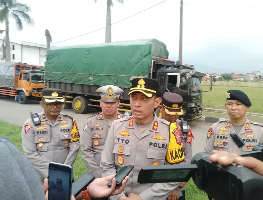 Pasca Laka Lantas yang Tewaskan Pemotor, 100 Truk Membandel Diamankan di PT Dwipapuri
