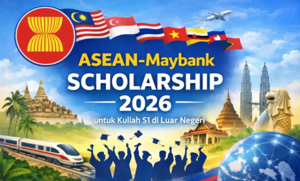Informasi beasiswa internasional 2026 mencakup beasiswa ASEAN Maybank, China-AUN, ASEAN-UK SAGE, hingga MEXT J