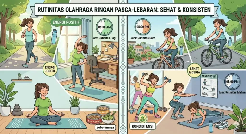 Mulai Pelan Tapi Konsisten, Kunci Tubuh Kembali Sehat Setelah Hari Lebaran