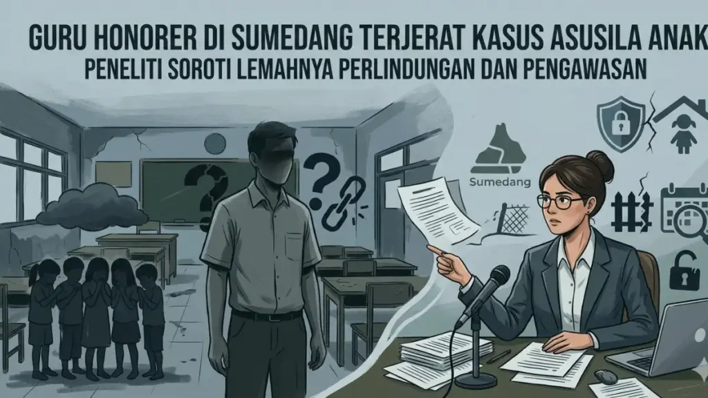 Guru Honorer di Sumedang Terjerat Kasus Asusila Anak, Peneliti Soroti Lemahnya Perlindungan dan Pengawasan