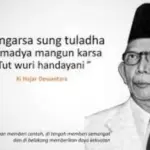 Potret Ki Hadjar Dewantara, tokoh pelopor pendidikan Indonesia dan pendiri Taman Siswa.