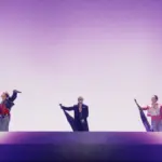 Ketiga anggota Big Bang (kiri ke kanan: Daesung, Taeyang, G-Dragon) sukses guncang panggung Choachella pekan 1