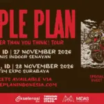 Poster konser Simple Plan THE BIGGER THAN YOU THINK! TOUR Jakarta dan Surabaya