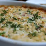 Ilustrasi sepiring macaroni schotel