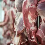gambar daging kurban yang sudang di potong dan akan dibagikan