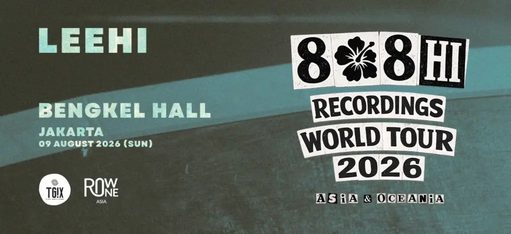 Poster Lee Hi 808 HI RECORDINGS WORLD TOUR 2026 Jakarta