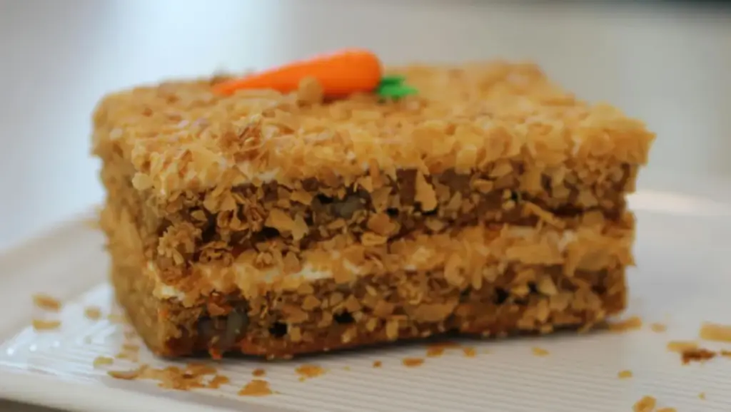Potret sepotong carrot cake